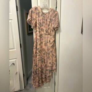 ASTR Floral Pink Midi Dress